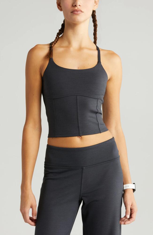 zella Soft Agile Support Crop Tank in Black Cover