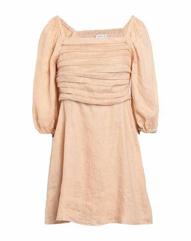 Faithfull Woman Mini dress Sand Linen Cover