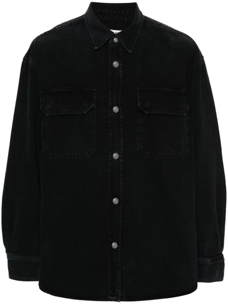 AGOLDE Camryn twill shirt - Black Cover