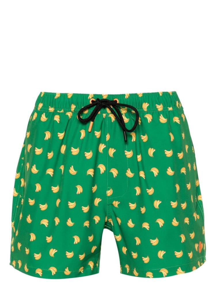 Save The Duck Ademir banana-print swim shorts - Green Cover