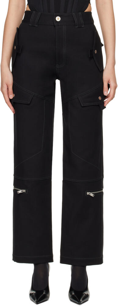 Dion Lee Black Tactical Cargo Pants Cover