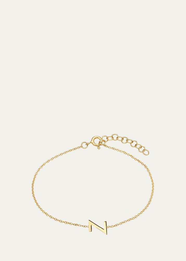 Zoe Lev Jewelry 14K Yellow Gold Initial X Bracelet Cover