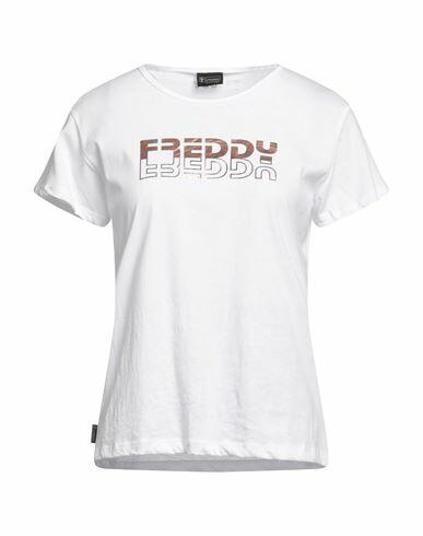 Freddy Woman T-shirt White Cotton, Polyester Cover