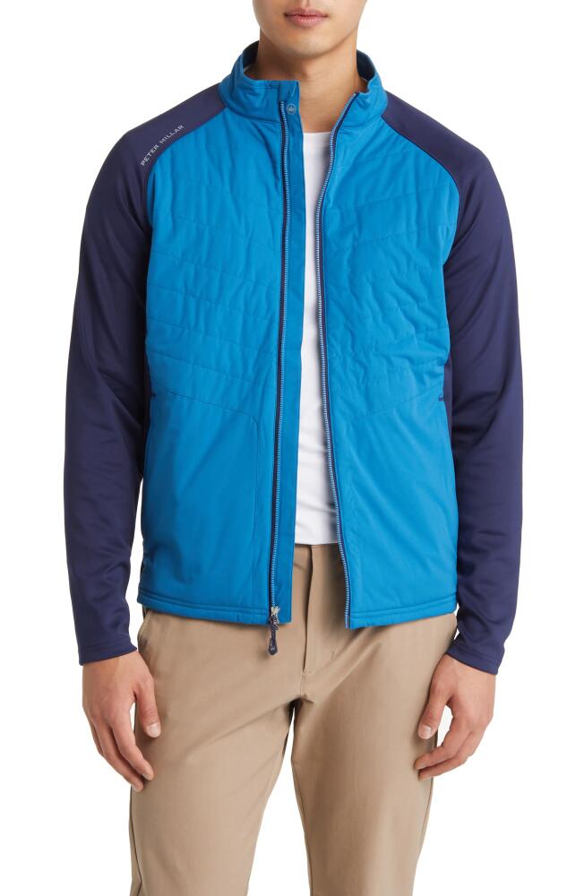 Peter Millar Merge Elite Hybrid Wind Resistant Jacket in Jewel Blue Cover