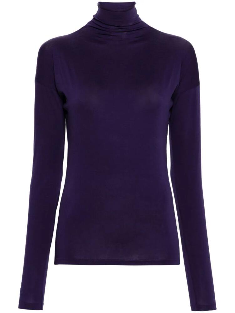 LEMAIRE high-neck jersey pullover - Purple Cover