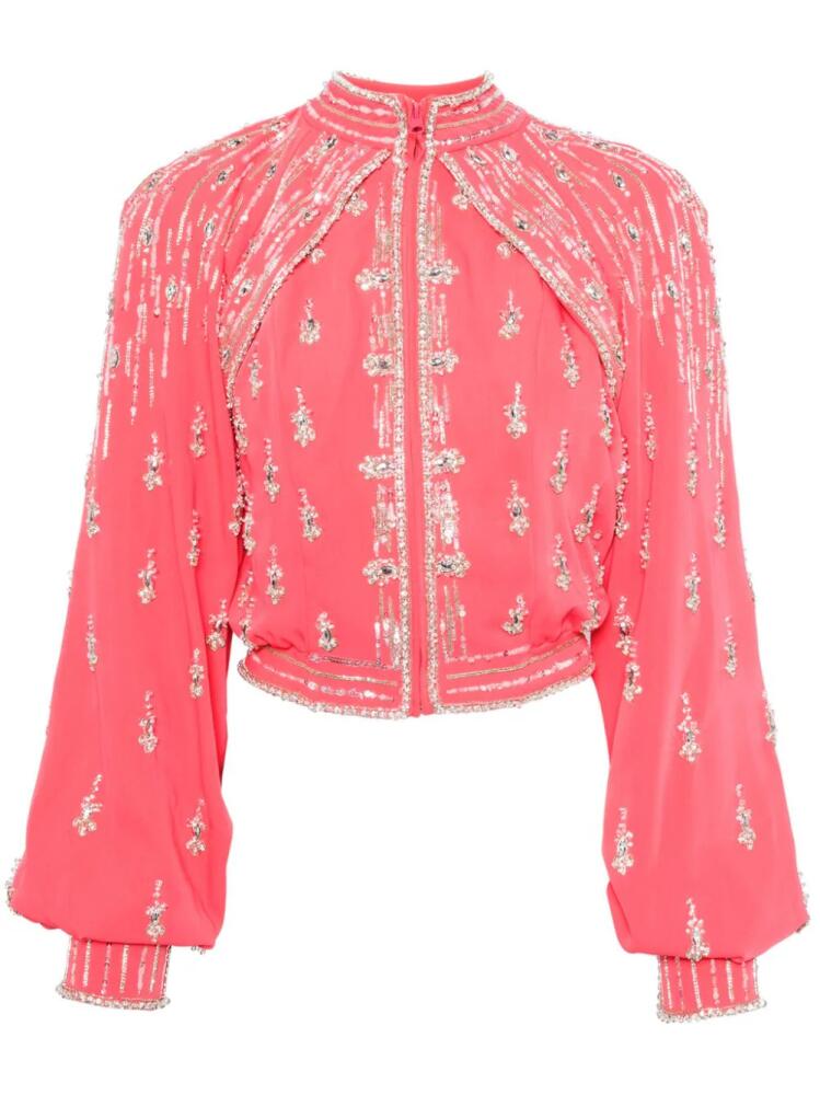 Saiid Kobeisy crystal embellished jacket - Pink Cover