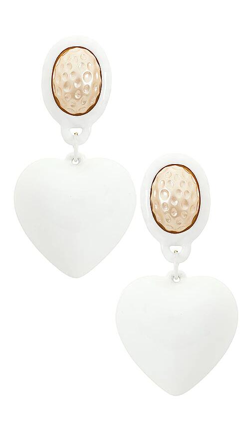 Julietta Peggy Earrings in White Cover