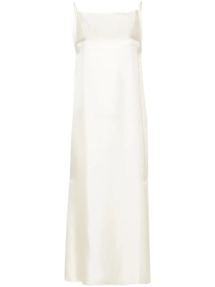 Loulou Studio Sulum silk midi dres - Neutrals Cover