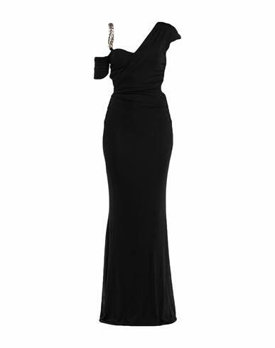 Roberto Cavalli Woman Maxi dress Black Viscose, Polyamide Cover