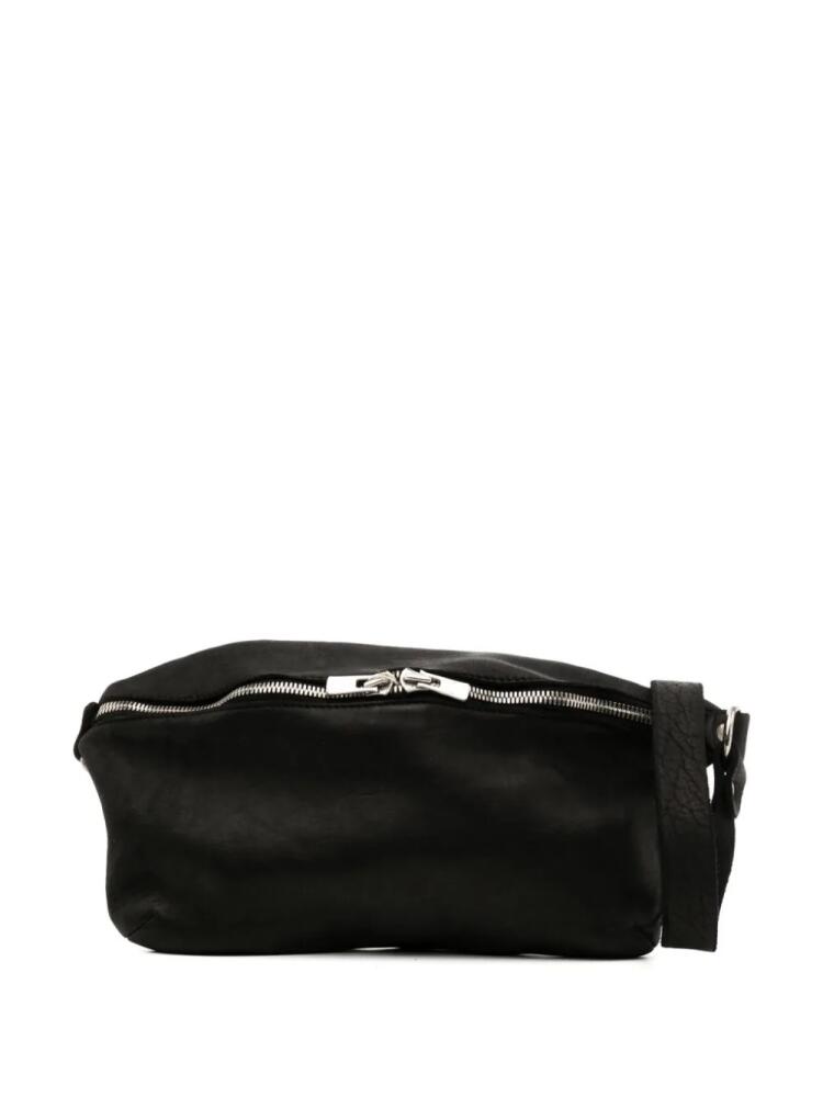 Guidi leather messenger bag - Black Cover