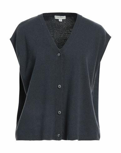 Crossley Woman Cardigan Steel grey Wool, Cashmere Cover