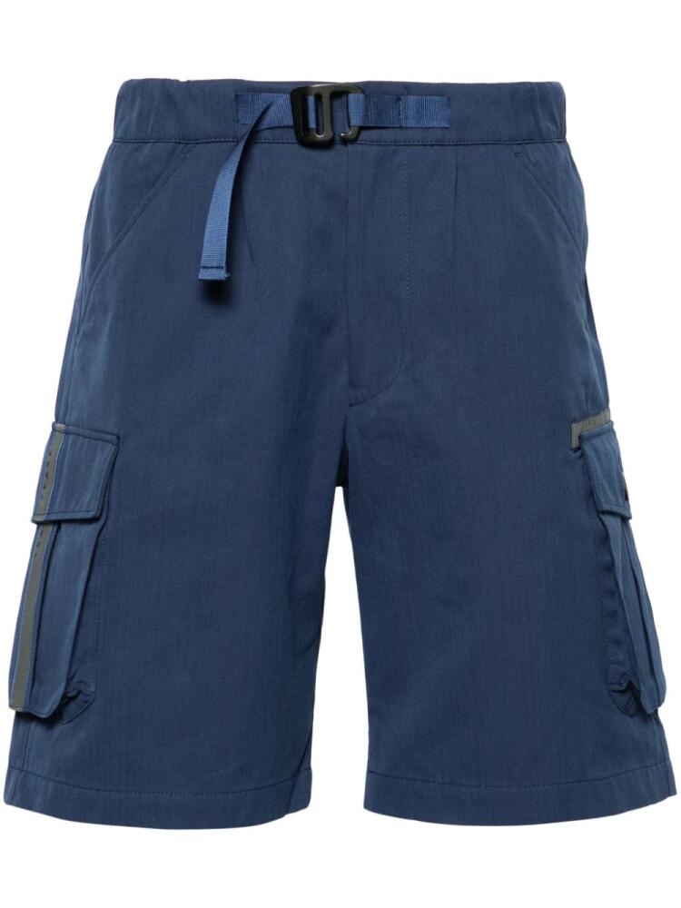 Sease belted cotton cargo shorts - Blue Cover