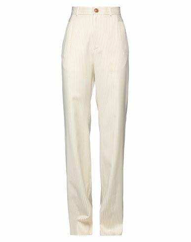 Vivienne Westwood Woman Pants Beige Virgin Wool, Cotton Cover