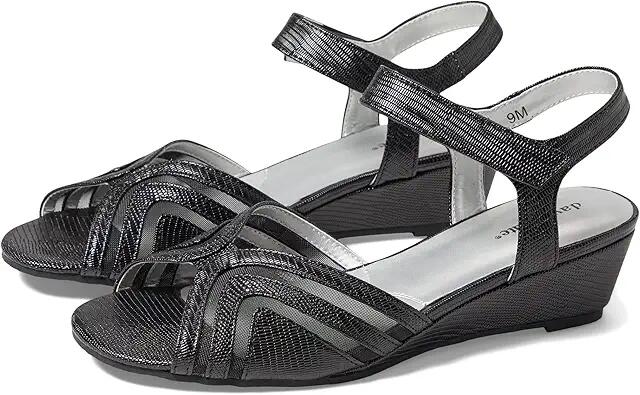 David Tate Admire (Black Lizard Print) Women's Shoes Cover