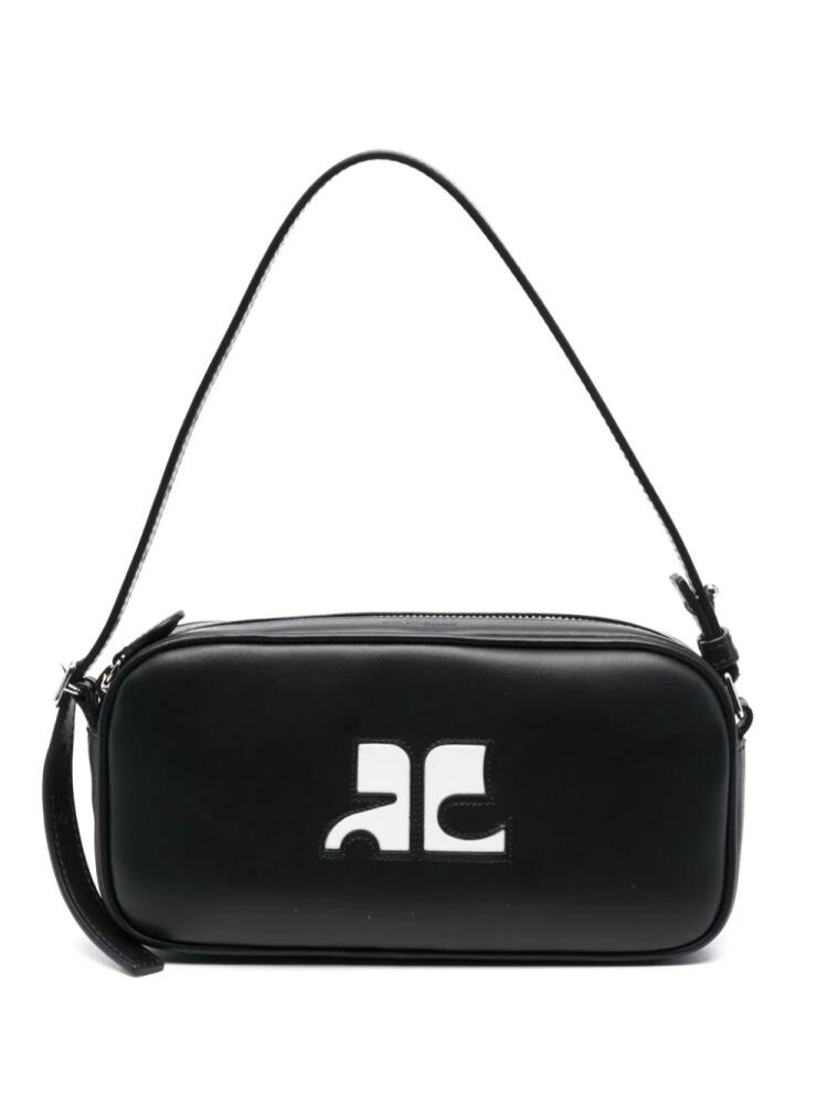 Courrèges Camera leather shoulder bag - Black Cover