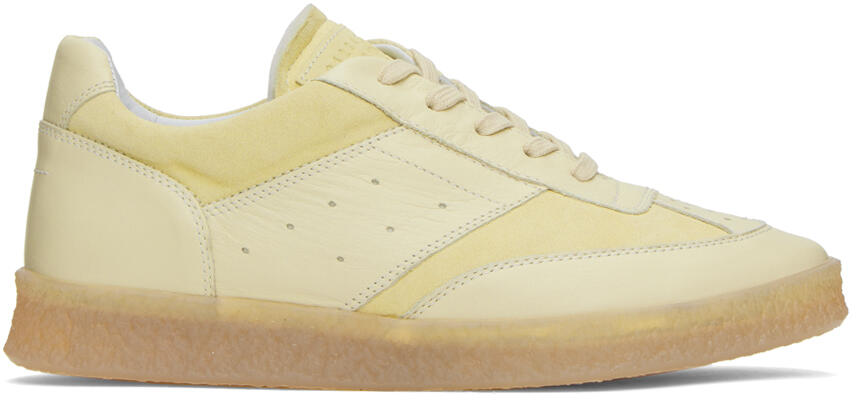 MM6 Maison Margiela Yellow 6 Court Sneakers Cover