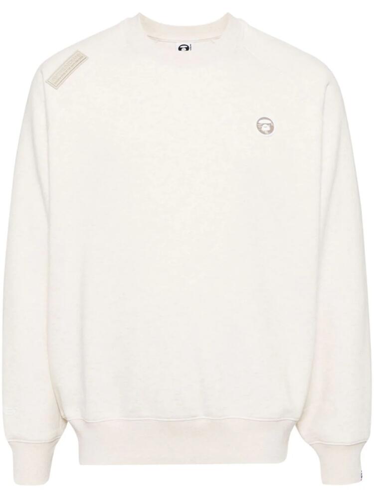 AAPE BY *A BATHING APE® logo patch sweatshirt - Neutrals Cover