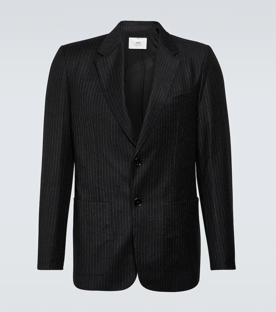 Ami Paris Chalk stripe virgin wool blazer Cover