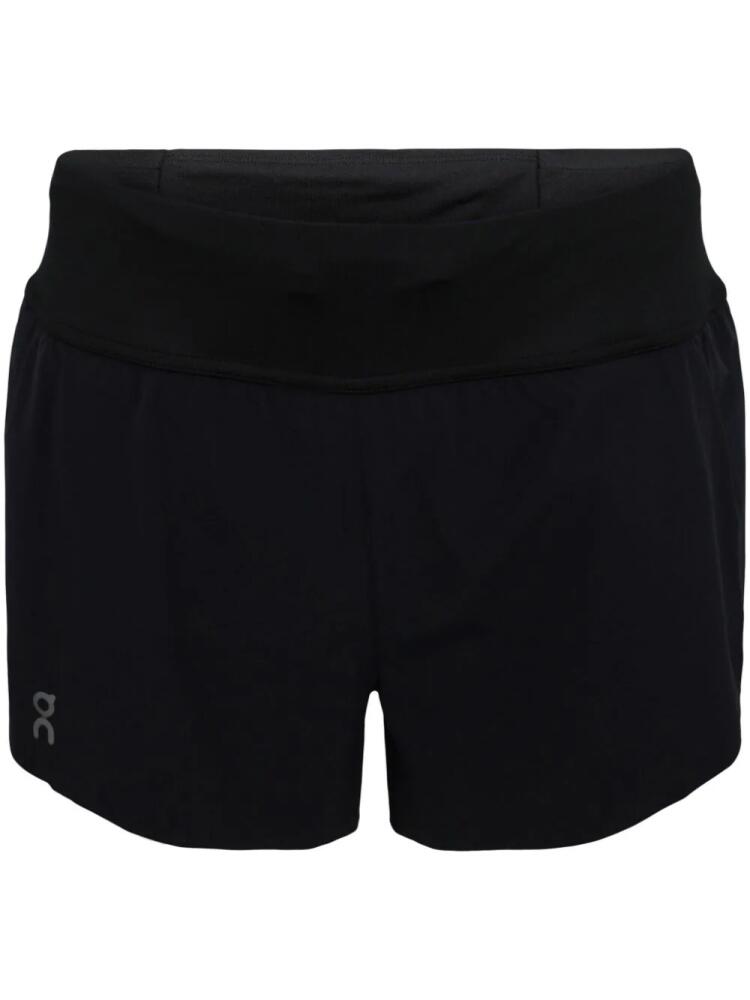 On Running logo-print running shorts - Black Cover