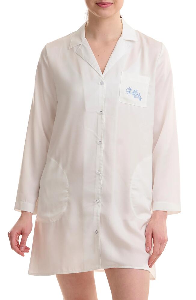 Splendid Long Sleeve Boyfriend Sleep Shirt in Bright White Cover