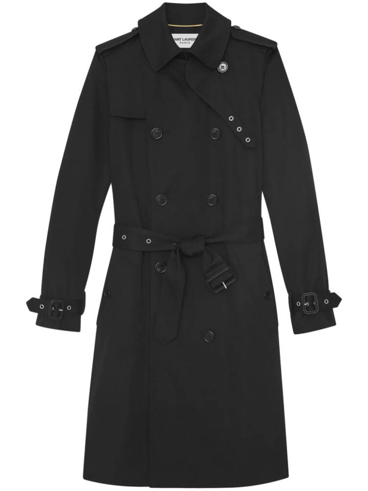 Saint Laurent double-breasted trench coat - Black Cover