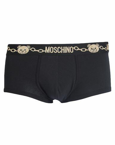 Moschino Man Boxer Black Cotton, Elastane Cover