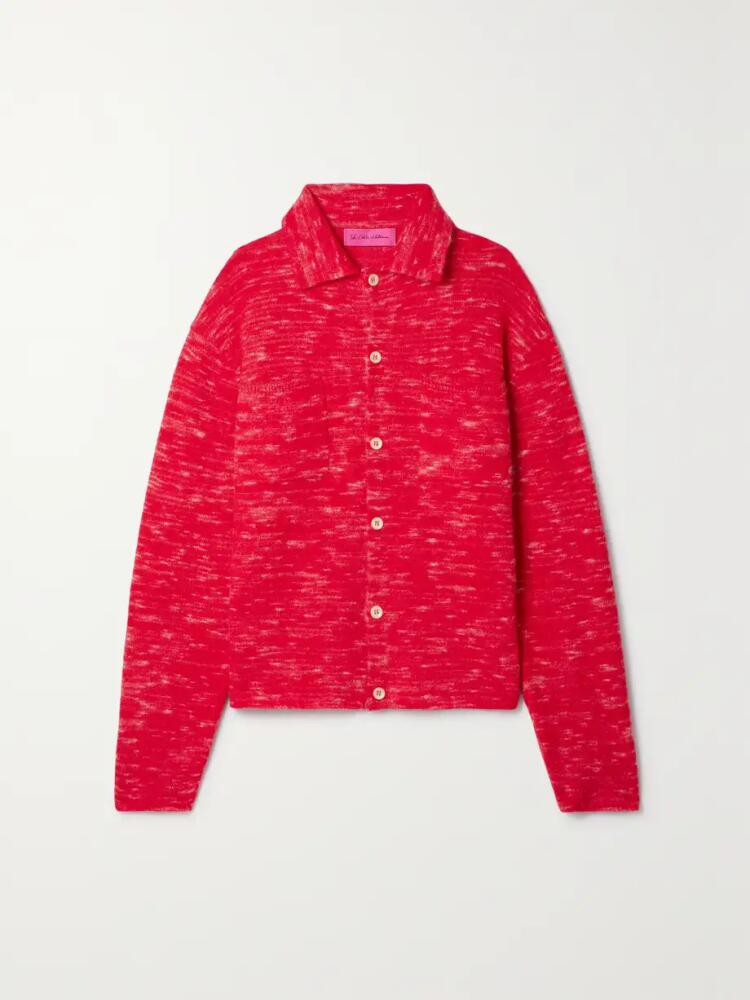 The Elder Statesman - Jasper Oversized Cashmere-blend Cardigan - Red Cover