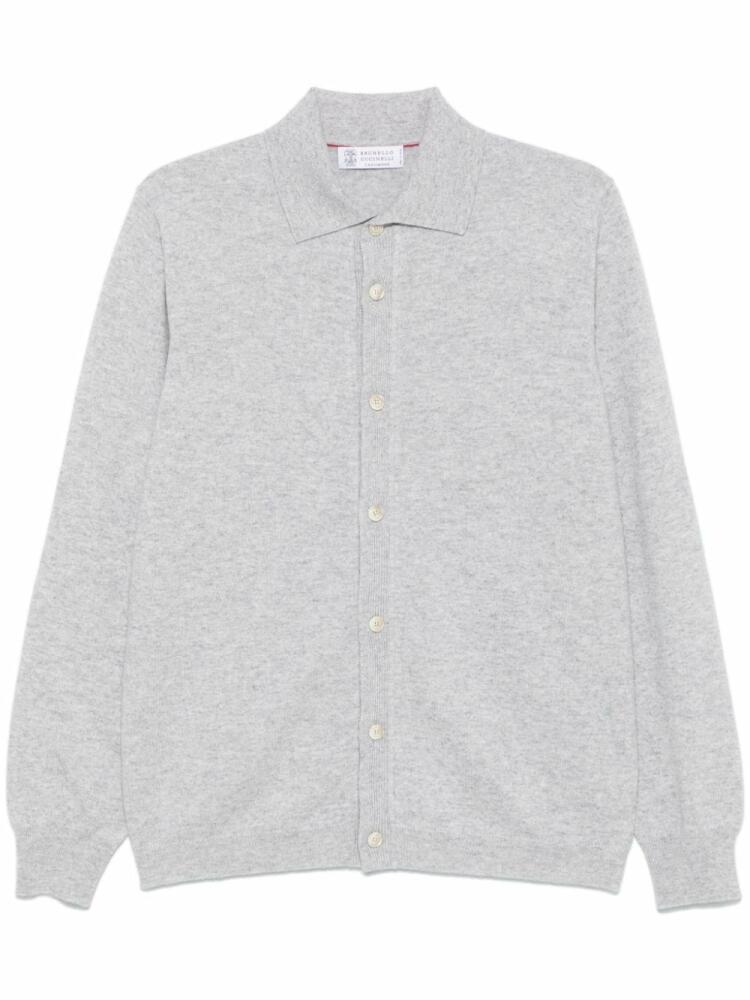 Brunello Cucinelli mélange-effect cardigan - Grey Cover