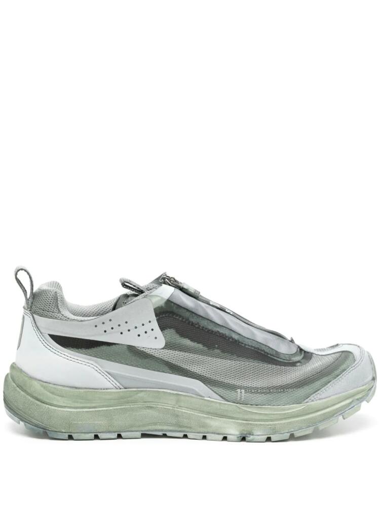 Boris Bidjan Saberi Bamba 2 Low panelled zip-fastening sneakers - Green Cover