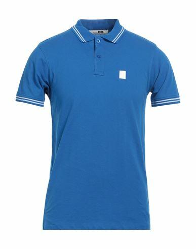 Dooa Man Polo shirt Bright blue Cotton Cover