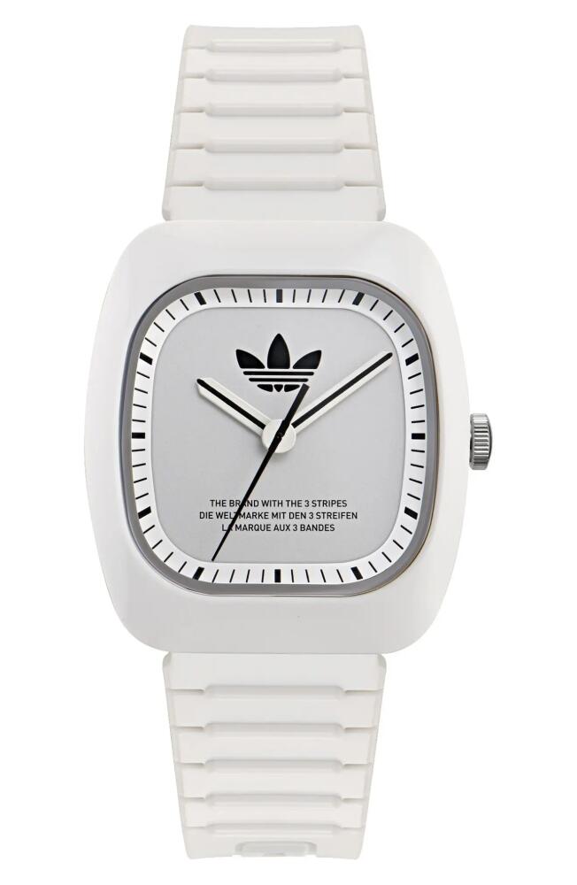 adidas AO Bracelet Watch in White Cover