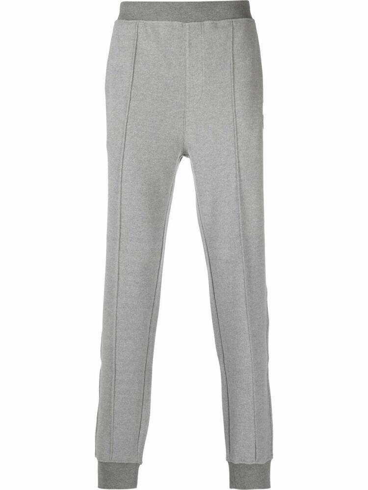 Corneliani tapered logo-patch joggers - Grey Cover