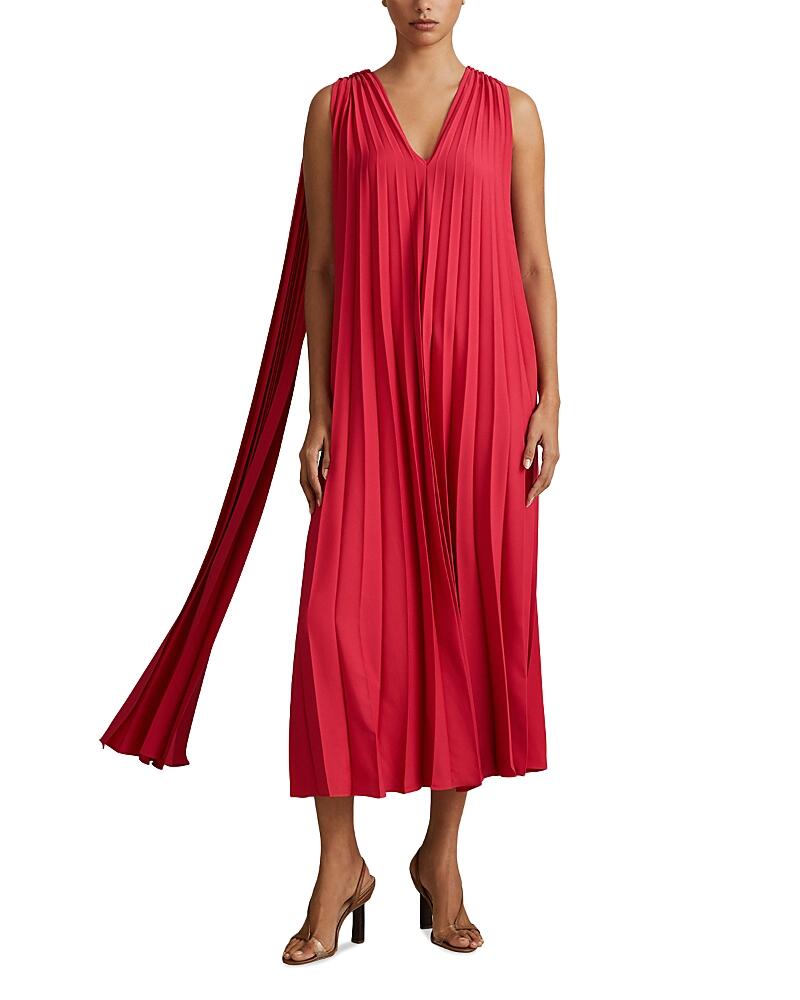 Reiss Loreli Pleated Maxi Dress Cover