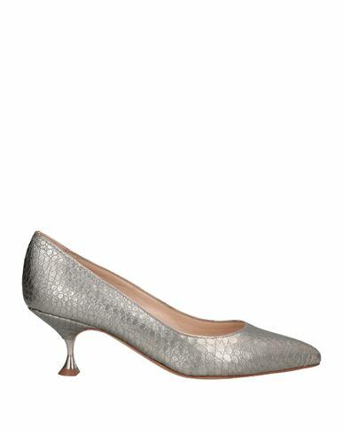 Francesco Sacco Woman Pumps Silver Soft Leather Cover