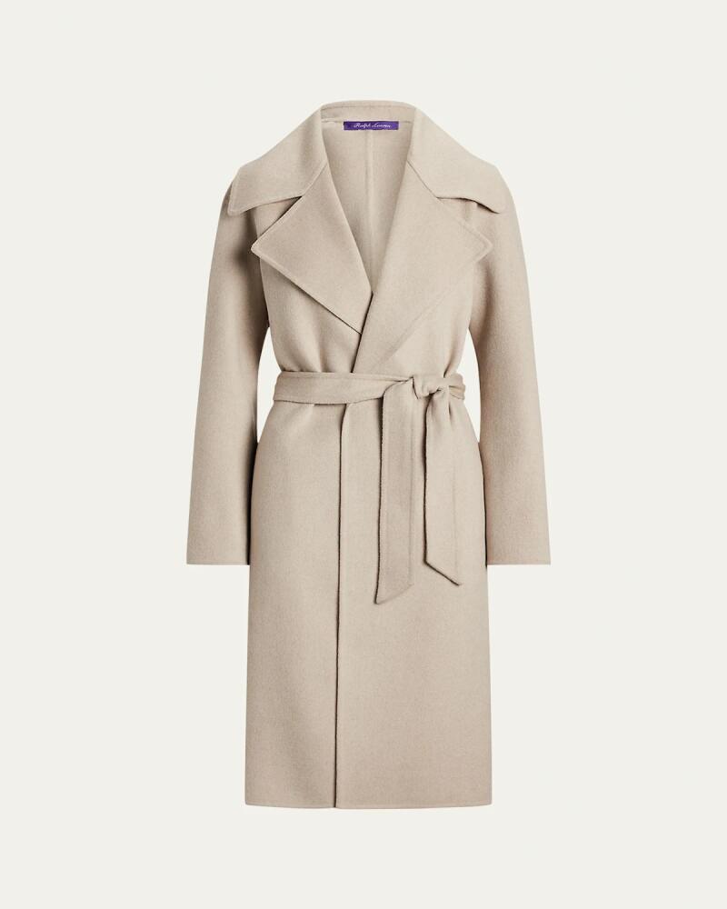 Ralph Lauren Collection Leonarda Belted Cashmere Wrap Coat Cover