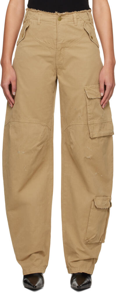 DARKPARK Beige Rosalind Cargo Pants Cover