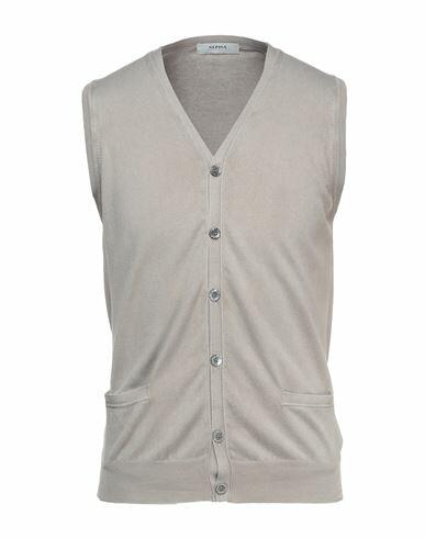 Alpha Studio Man Cardigan Dove grey Cotton Cover