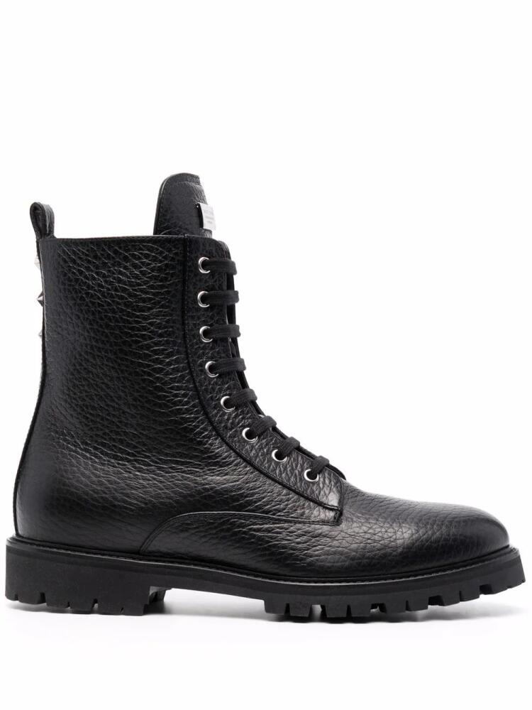 Philipp Plein star-studded leather boots - Black Cover