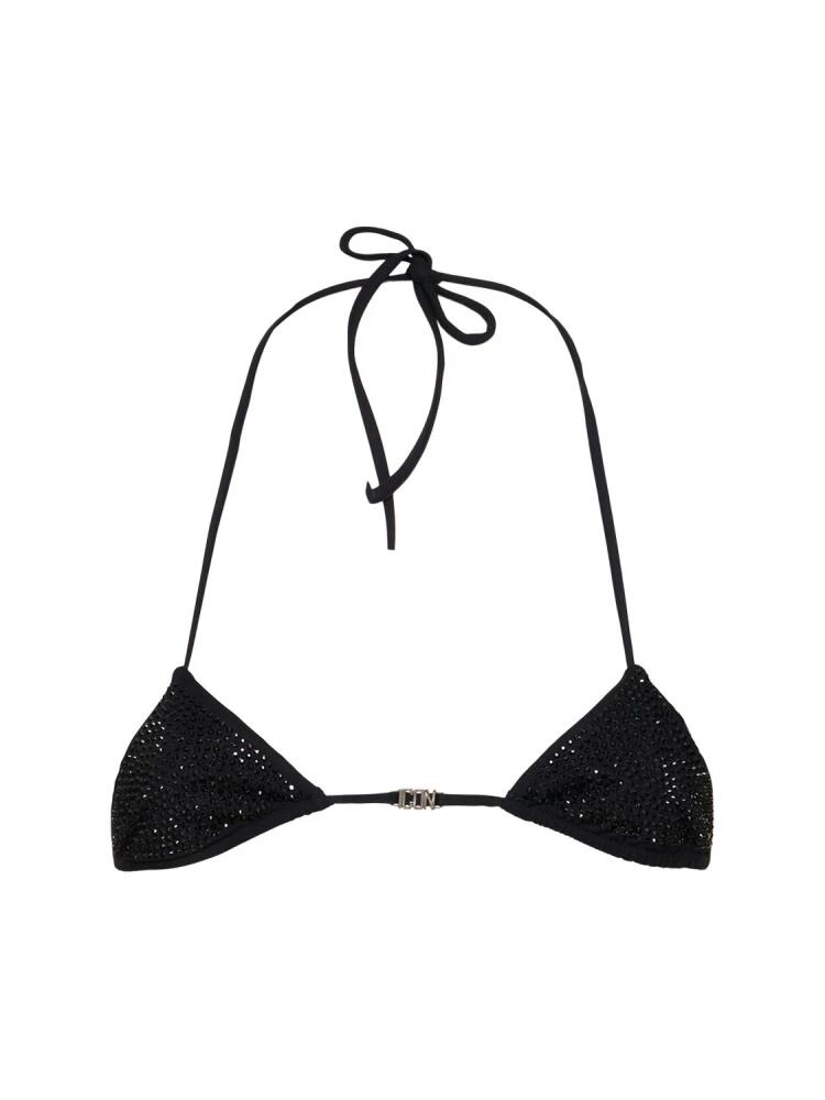 DSQUARED2 Icon Embellished Lycra Bikini Top Cover