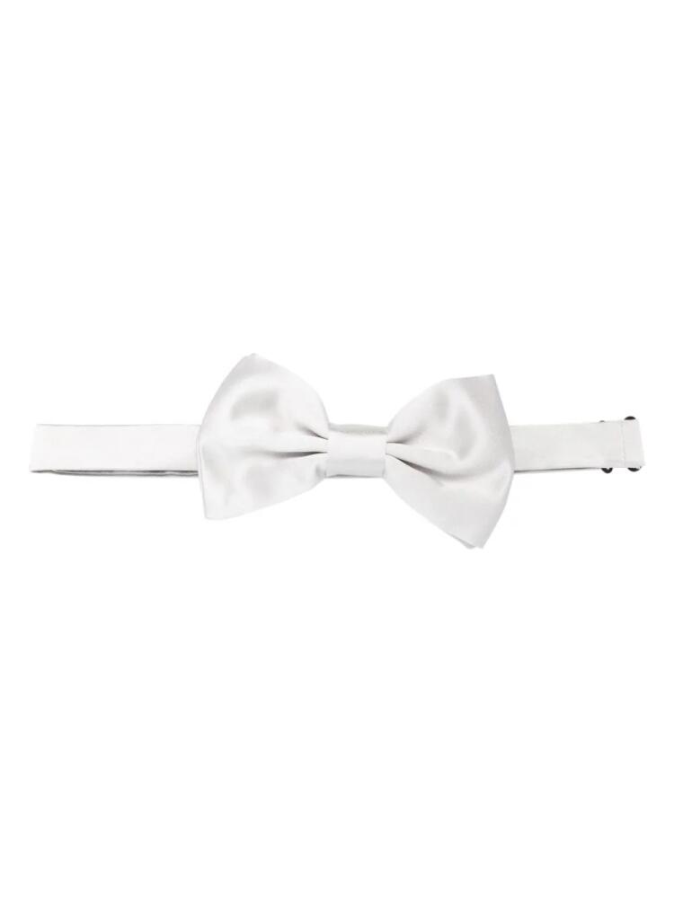 Lady Anne satin silk bow tie - Grey Cover