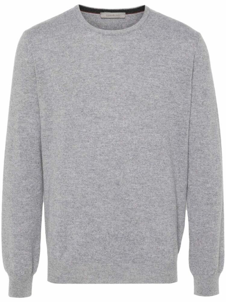 Corneliani logo-plaque sweater - Grey Cover