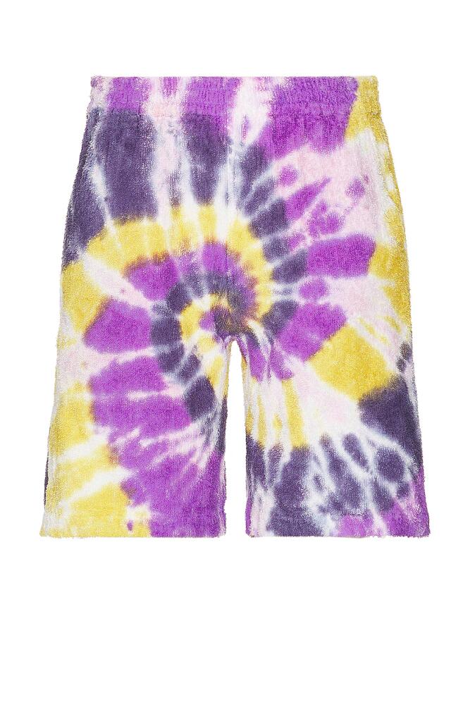 South2 West8 String Easy Short Cotton Pile Tie Dye in Multi Cover