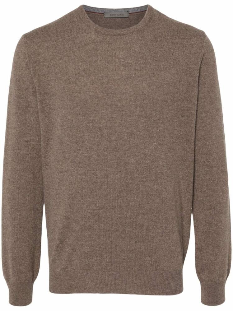 Corneliani logo-plaque sweater - Brown Cover