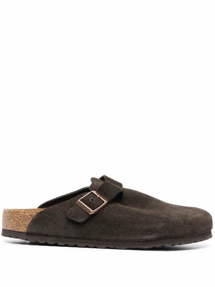 Birkenstock Boston soft suede slippers - Black Cover