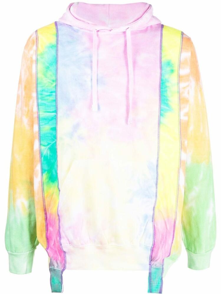 Needles tie-dye print long-sleeved hoodie - Pink Cover