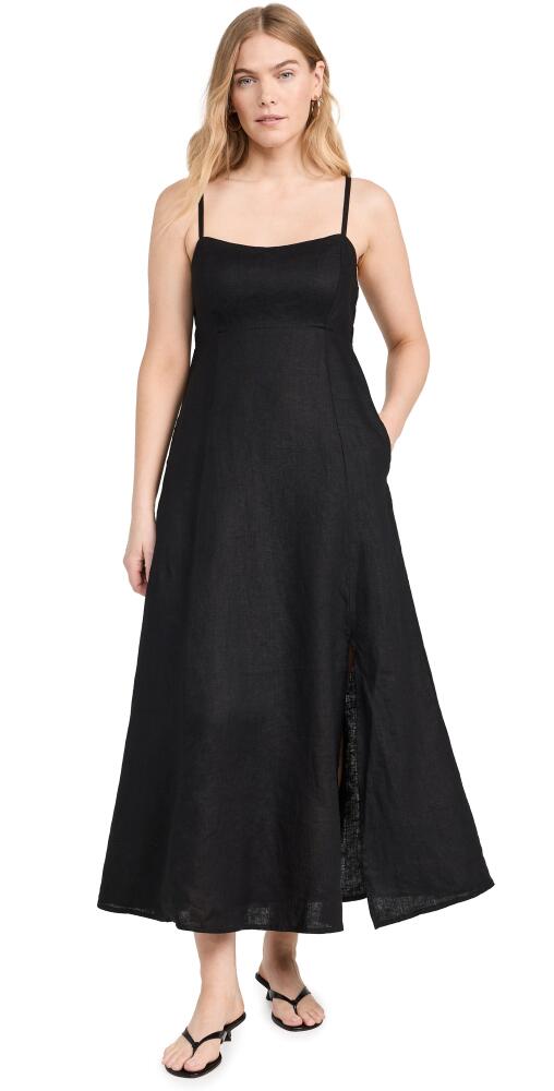 XIRENA Daryl Linen Dress Black Cover