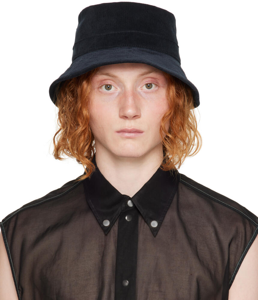 Jil Sander Navy Corduroy Bucket Hat Cover