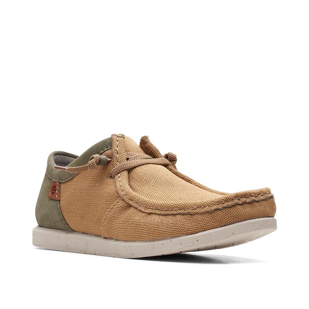 Clarks Wide Width ShacreLite Moc Sneaker | Men's | Dark Sand Cover