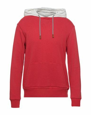 Eleventy Man Sweatshirt Red Cotton Cover