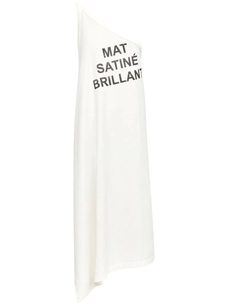 MM6 Maison Margiela slogan-print cotton T-shirt - White Cover